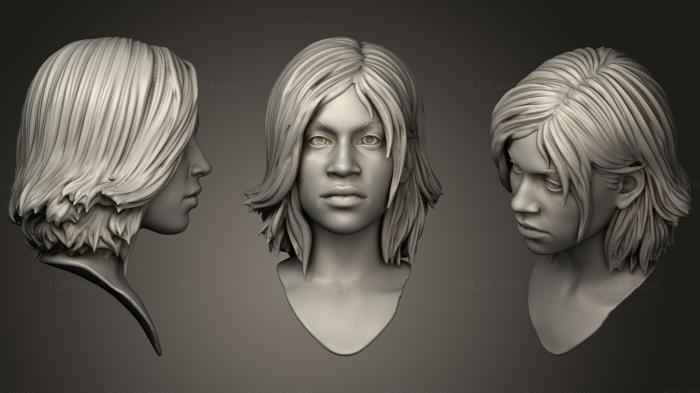 Anatomy of skeletons and skulls (Black Woman Head 43, ANTM_0289) 3D models for cnc